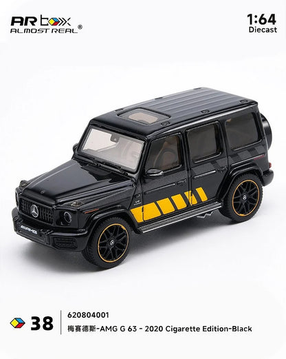Almost Real 1:64 Mercedes-AMG G 63 (2020) Cigarette Edition Black Diecast Model Car | Premium Collectible SUV