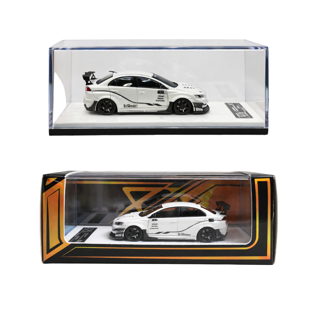 404 Error Mitsubishi Lancer Evolution X Varis B Pearl White – 1:64 Scale Diecast Model Car