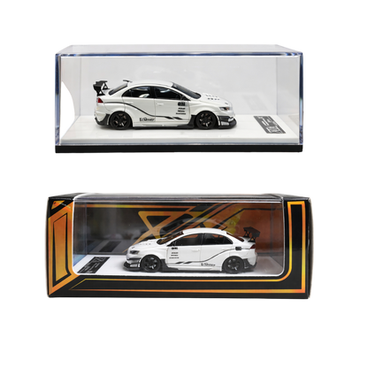 404 Error Mitsubishi Lancer Evolution X Varis B Pearl White – 1:64 Scale Diecast Model Car