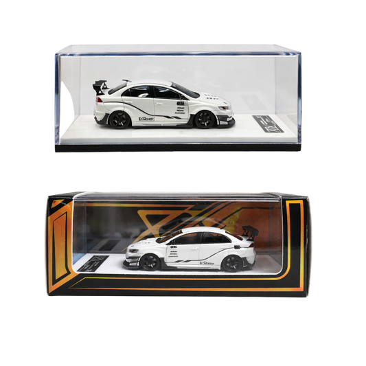 404 Error Mitsubishi Lancer Evolution X Varis B Pearl White – 1:64 Scale Diecast Model Car
