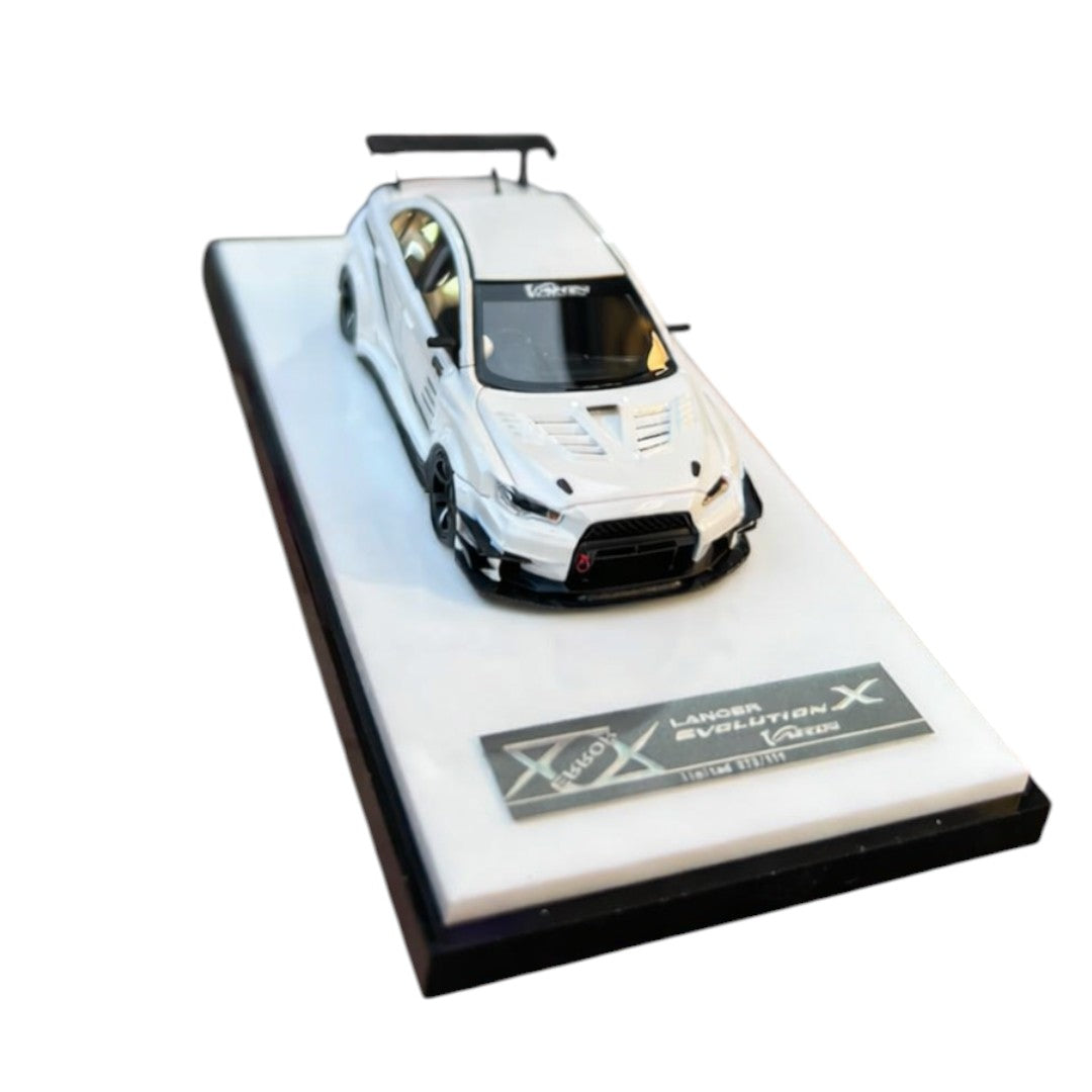 404 Error Mitsubishi Lancer Evolution X Varis B Pearl White – 1:64 Scale Diecast Model Car