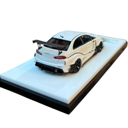 404 Error Mitsubishi Lancer Evolution X Varis B Pearl White – 1:64 Scale Diecast Model Car