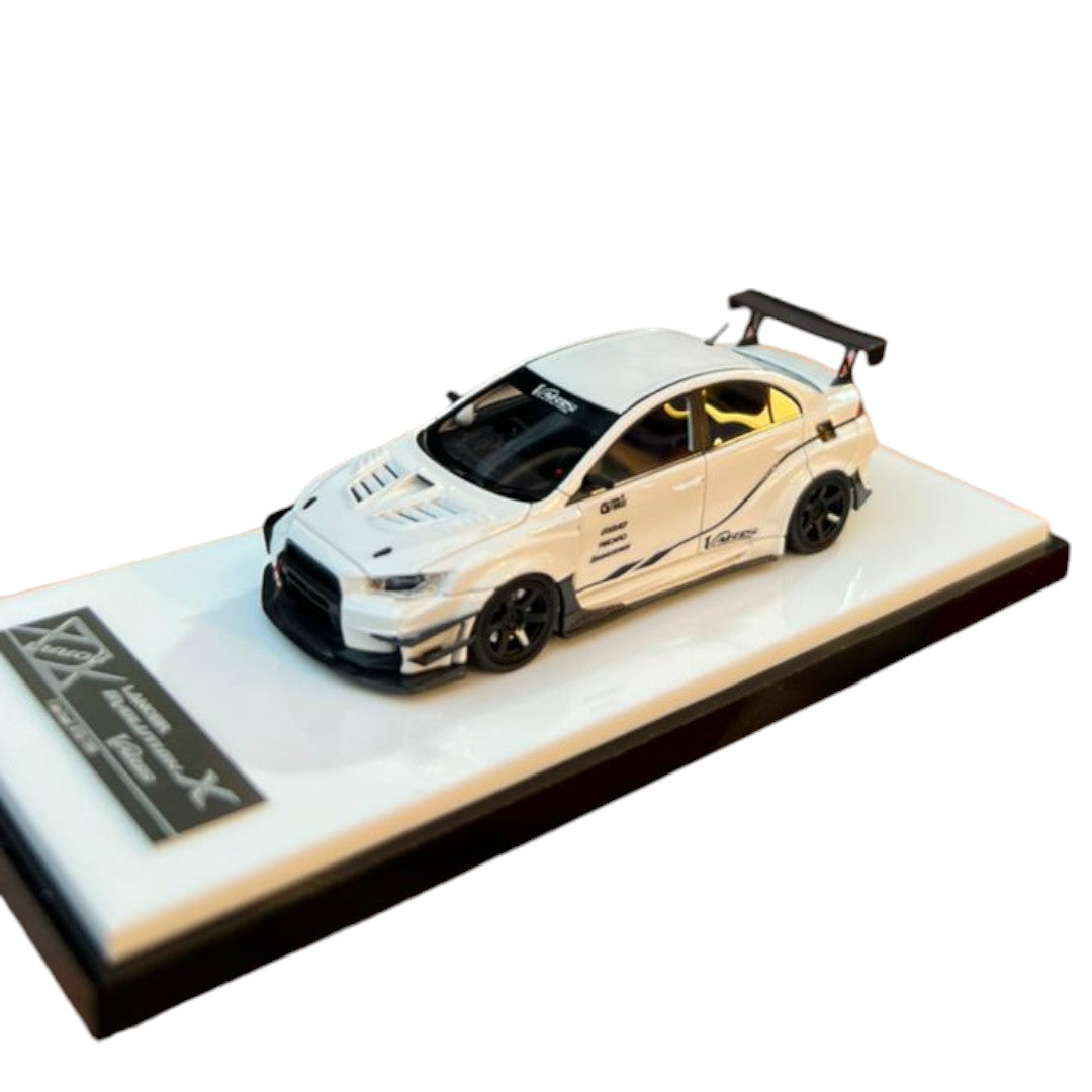 404 Error Mitsubishi Lancer Evolution X Varis B Pearl White – 1:64 Scale Diecast Model Car