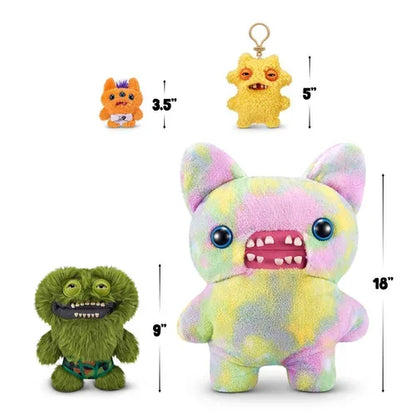 Fuggler Grumpy Green Plush Monster (Camo Pants) – Funny Ugly Monster Soft Toy by ZURU – 9 inch - Jaiman Toys