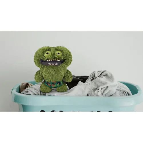 Fuggler Grumpy Green Plush Monster (Camo Pants) – Funny Ugly Monster Soft Toy by ZURU – 9 inch - Jaiman Toys