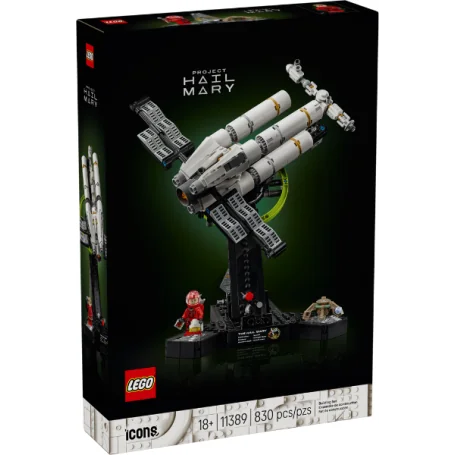 LEGO Icons Project Hail Mary 11389 Spacecraft Model Building Kit – The Hail Mary Spaceship, 830 Pieces, Adult Building Set 18+, Collectible Space Model, Sci-Fi Display Toy & Gift for Space Fans