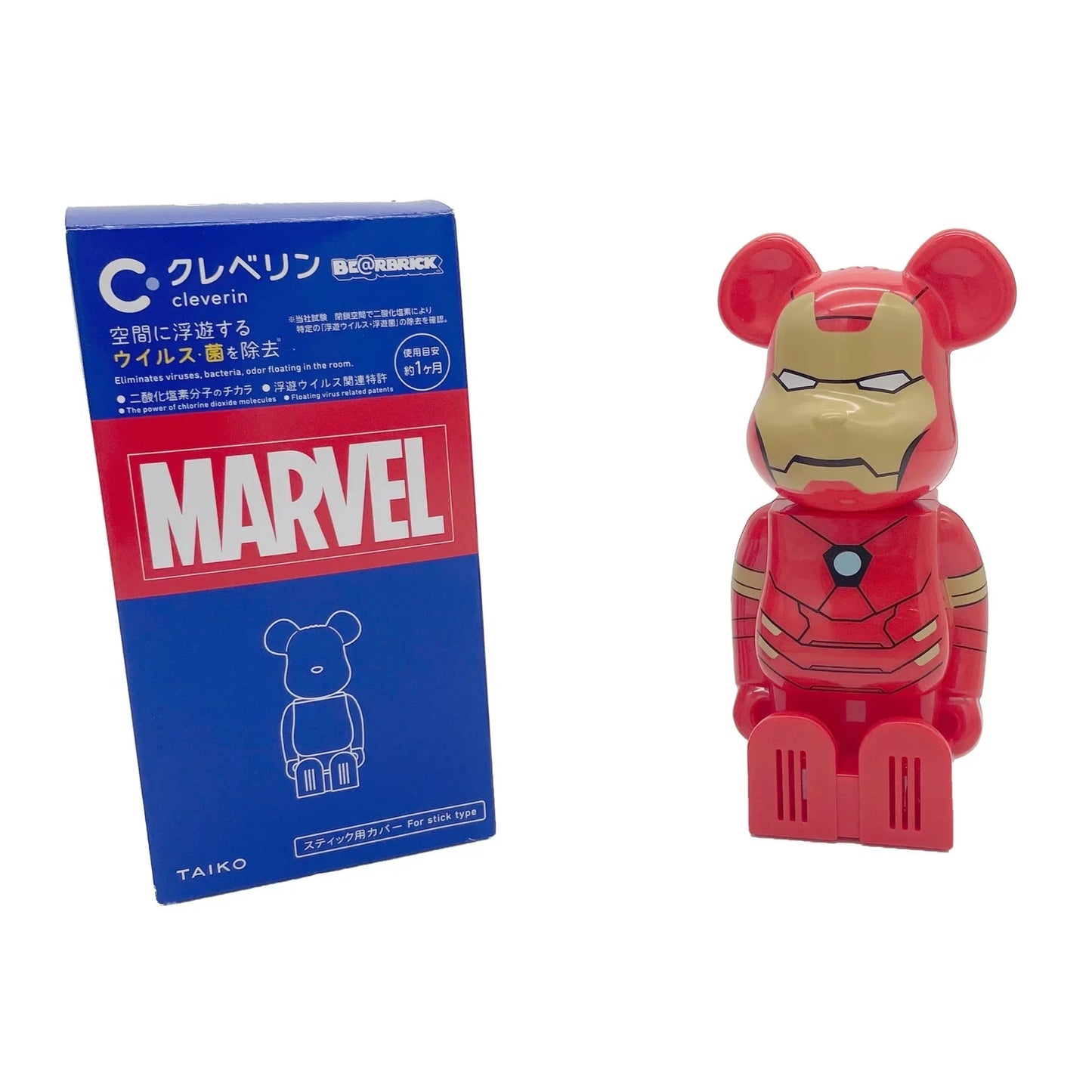 Cleverin × BE@RBRICK Ultimate Action Figure Marvel Design – Air Purifying Collectible (1 Random Figure) - Jaiman Toys
