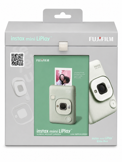 Fujifilm Instax Mini LiPlay Elite Box | Hybrid Instant Camera + Mini Album + 10 Shot Film + 5 Fridge Magnets