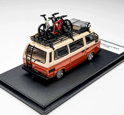 Mortal 1:64 Volkswagen T3 Low Die-Cast Van | Premium Modified VW Bus Collectible with Accessories