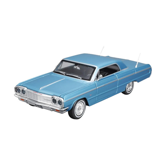 Maisto 1:24 Scale Die-Cast Model – 1964 Chevrolet Impala SS (Blue) | Classic American Muscle Car Replica