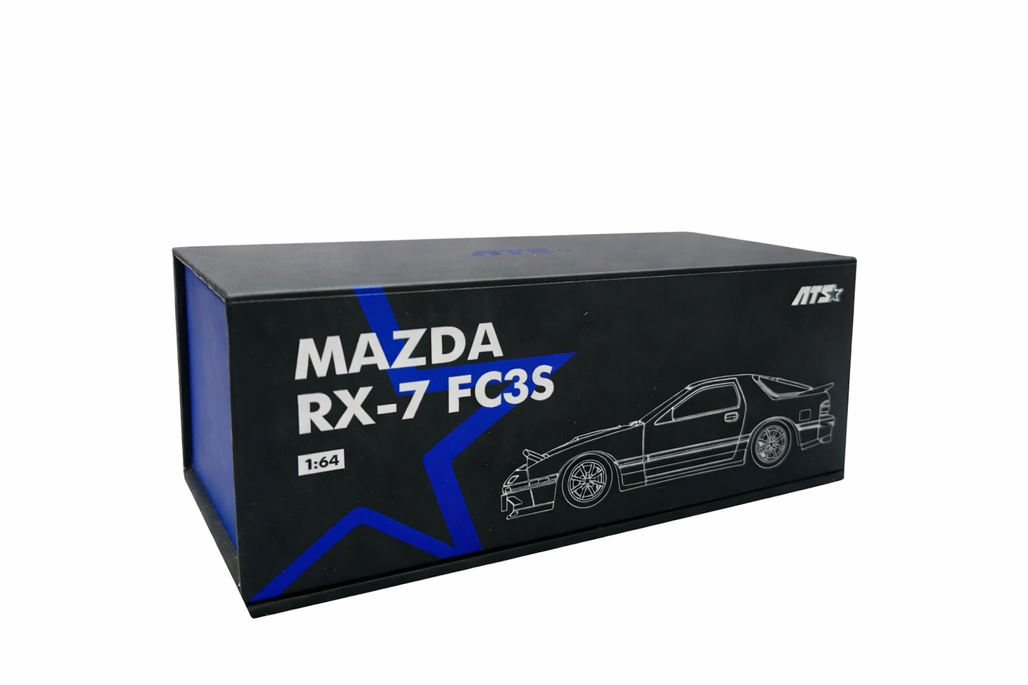 ATS 1:64 Mazda RX-7 Mk2 FC3S – Silver Grey | Retractable Headlights Diecast Model (ATS880203)