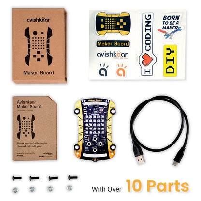 Avishkaar Maker Board | DIY STEM Electronics & Coding Kit for Ages 10+