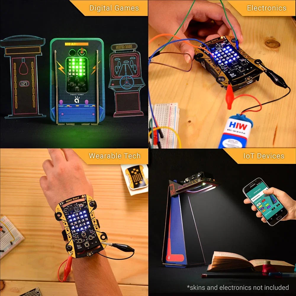 Avishkaar Maker Board | DIY STEM Electronics & Coding Kit for Ages 10+