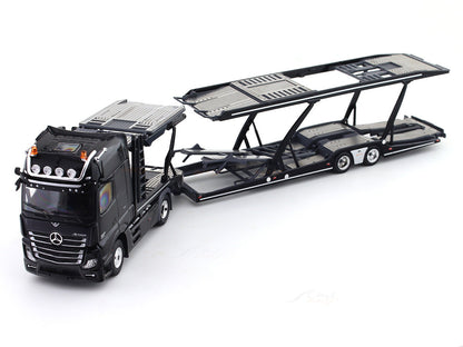 UNIQUE MODEL 1:64 Mercedes-Benz Actros Gigaspace 4×2 Car Carrier Semi Trailer – Diecast Model