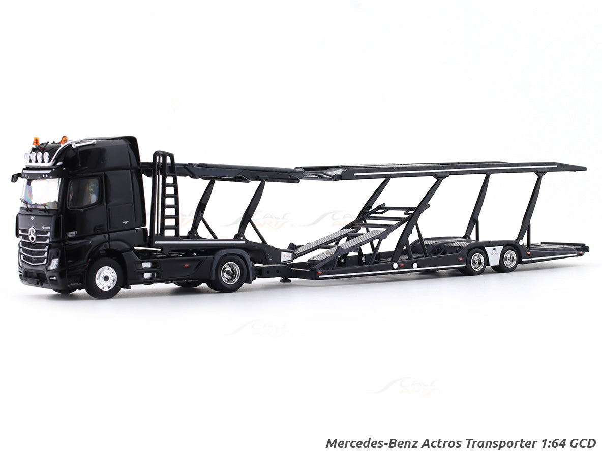 UNIQUE MODEL 1:64 Mercedes-Benz Actros Gigaspace 4×2 Car Carrier Semi Trailer – Diecast Model