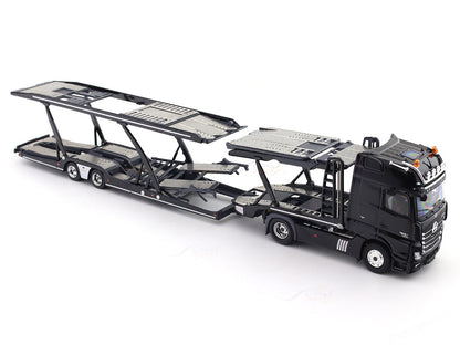UNIQUE MODEL 1:64 Mercedes-Benz Actros Gigaspace 4×2 Car Carrier Semi Trailer – Diecast Model