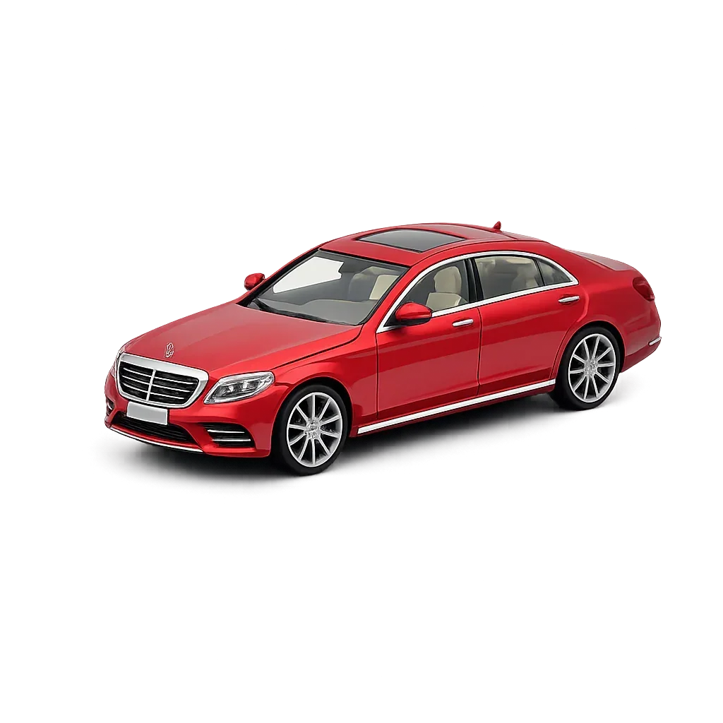 Master 1:64 Mercedes-Benz S450 W222 Diecast Model Car – Red