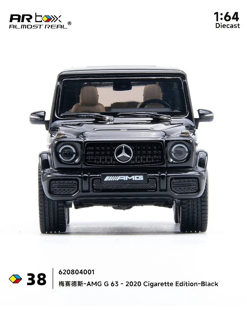Almost Real 1:64 Mercedes-AMG G 63 (2020) Cigarette Edition Black Diecast Model Car | Premium Collectible SUV