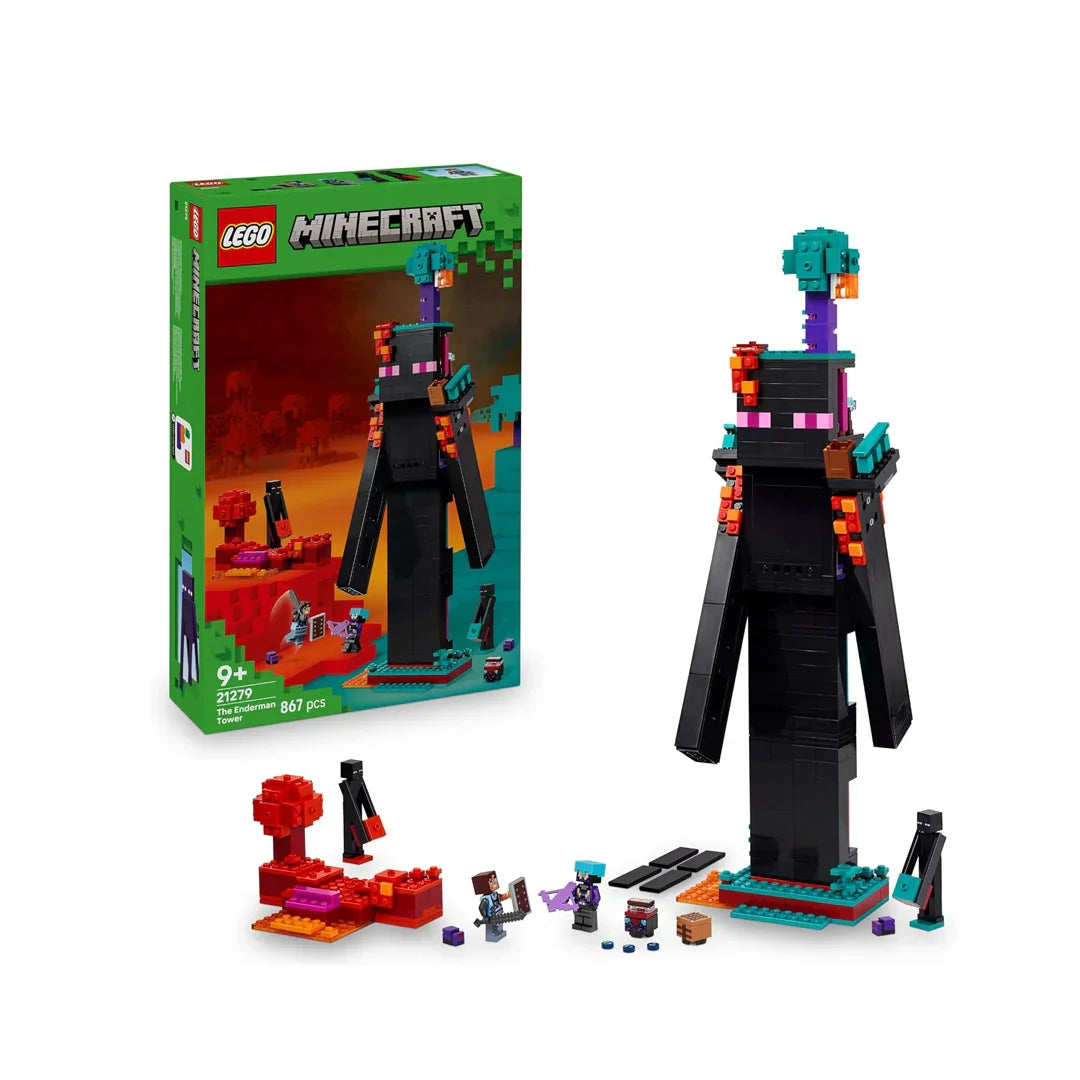 LEGO Minecraft The Enderman Tower Toy for Kids, Gamer Gift 21279 Building Blocks Toys for 9+ Gift for Boys and Girls - Jaiman Toys