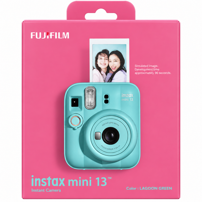 Fujifilm Instax Mini 13 Instant Camera – Auto Exposure | Selfie Timer | Compact Instant Film Camera- Lagoon Green