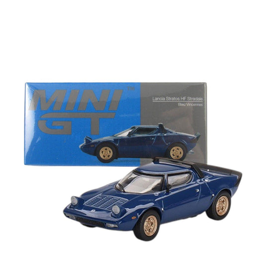 Mini GT Lancia Stratos HF Stradale Bleu Vincennes Die-Cast Model Car Age 14+