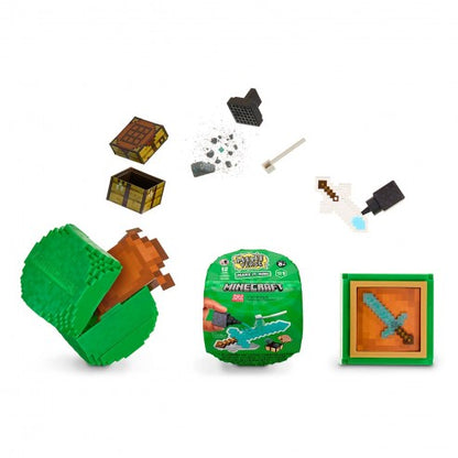 MGA Miniverse Make It Mini Minecraft 557272 DIY Miniature Craft & Collectible Set | Build, Create & Display Mini Minecraft Collectibles | 12 Unique Designs to Make & Collect | Surprise DIY Craft Toy for Minecraft Fans & Collectors