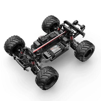 MJX Hyper GO 10210 1:10 Brushless 4WD RC Truck – 2S/3S Compatible | High-Speed RTR Off-Road Monster Truck | 2.4GHz Control (Grey)
