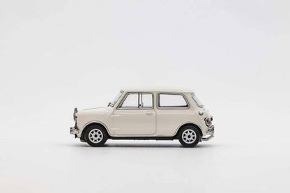 GCD Austin Mini Cooper S 1:64 Diecast Model Car | Classic Mini Collectible with Display Case | Blue, Red & White Variants