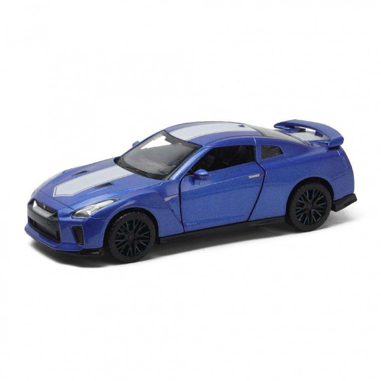 MSZ 1:32 Nissan GT-R R35 50th Anniversary Edition Blue Die-Cast Pull-Back Car