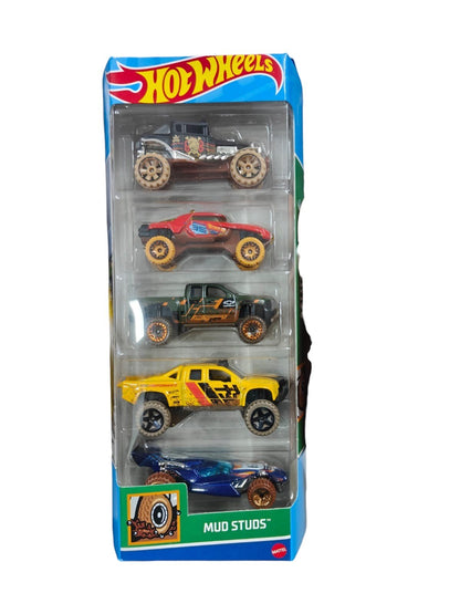 Hot Wheels 2024 ,MUD STUDS ,Pack of 5 Gift Pack