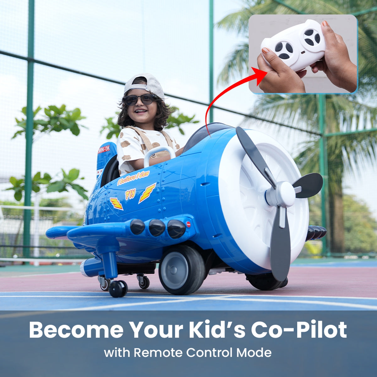 Toy Plane Using Motor EMotorad Formula Fun Turbo Wing Ride-On Toy Plane for Kids | Battery O ...