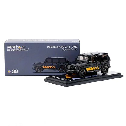 Almost Real 1:64 Mercedes-AMG G 63 (2020) Cigarette Edition Black Diecast Model Car | Premium Collectible SUV