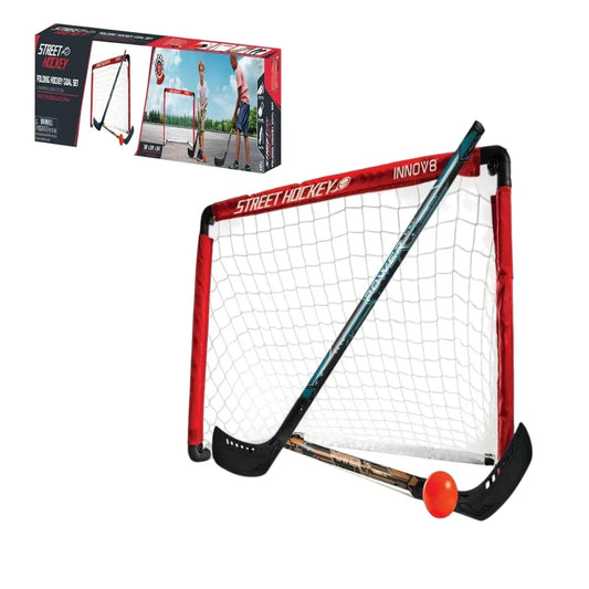 Innov8 Folding Hockey Goal Set, Portable, Durable, Easy Setup, Hockey Training - Jaiman Toys