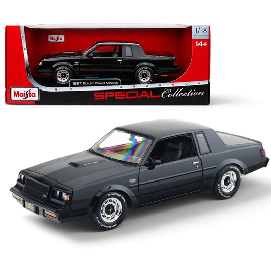 Maisto 1:18 Scale 1987 Buick Grand National Black Special Edition Diecast Collectible Car