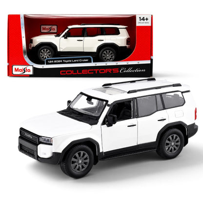 Maisto 1:24 Scale 2024 Toyota Land Cruiser White Collector’s Collection Diecast SUV