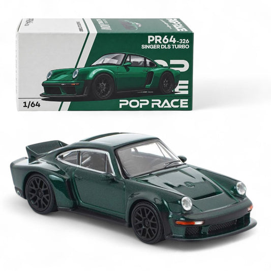 POP RACE 1:64 Singer DLS Turbo Green – PR64-326 | Collector Edition