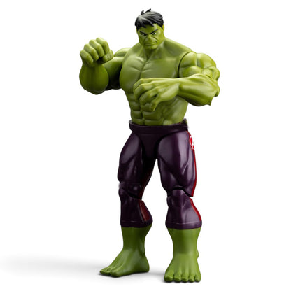 ZD Toys 10-Inch Hulk Superhero Action Figure with Articulated Joints, Muscular Character Design and Display Box – Green