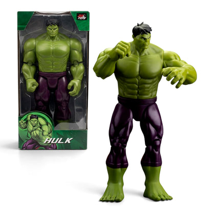 ZD Toys 10-Inch Hulk Superhero Action Figure with Articulated Joints, Muscular Character Design and Display Box – Green