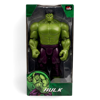 ZD Toys 10-Inch Hulk Superhero Action Figure with Articulated Joints, Muscular Character Design and Display Box – Green