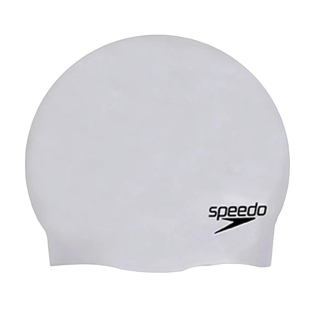Speedo Unisex Moulded Silicone Swim Cap for Men and Women – Grey