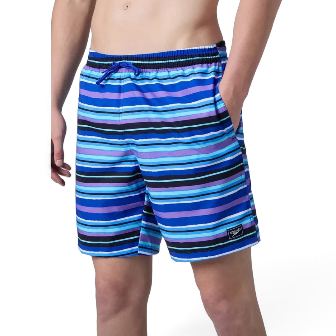 Speedo Men’s 4-Way Stretch Printed Watershorts with Side Pockets | Light Weight Fabric | Quick Dry