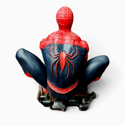 Marvel Spider-Man Crouching Pose Collectible Statue (7 inch) – Superhero Display Figure with Urban Base | BCX