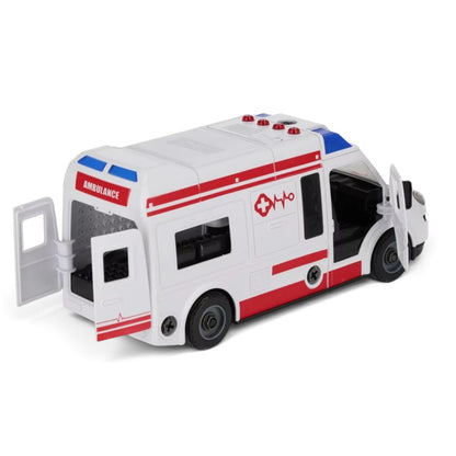Assembly Zone Urban Services Ambulance Vehicle Building & Disassembly Toy with Tools | DIY Emergency Rescue Vehicle for Kids 3+ Years