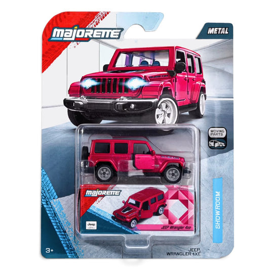 Majorette 1:64 Showroom Jeep Wrangler 4xe Die-Cast Model Car with Moving Parts