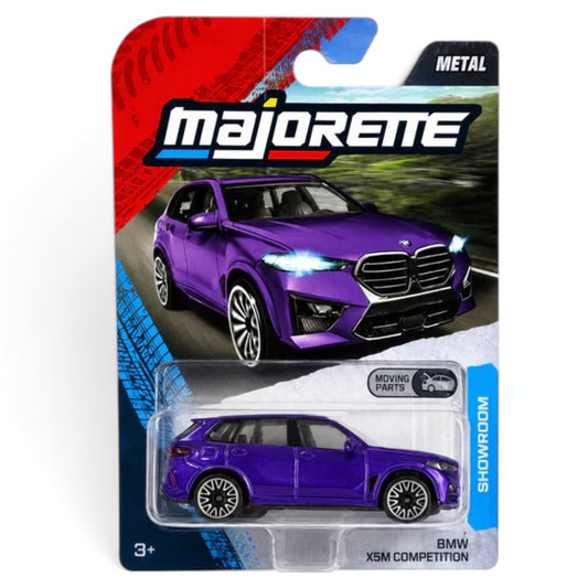 Majorette 1:64 Showroom BMW X5M Competition Purple Die-Cast Model Car with Moving Parts