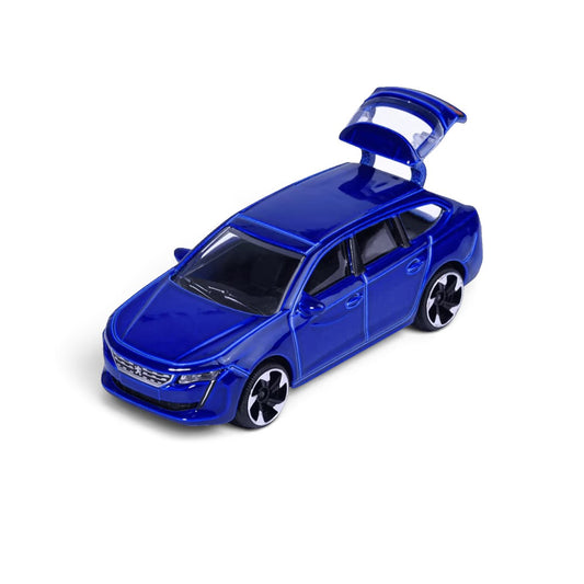 Majorette 1:64 Showroom Peugeot 508 SW Blue Die-Cast Model Car with Moving Parts