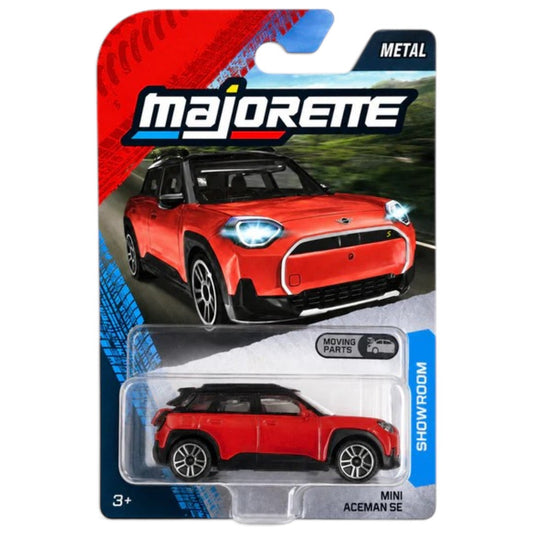 Majorette 1:64 Showroom Mini Aceman SE Red Die-Cast Model Car with Moving Parts