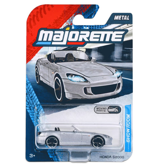 Majorette 1:64 Showroom Honda S2000 Silver Die-Cast Model Car