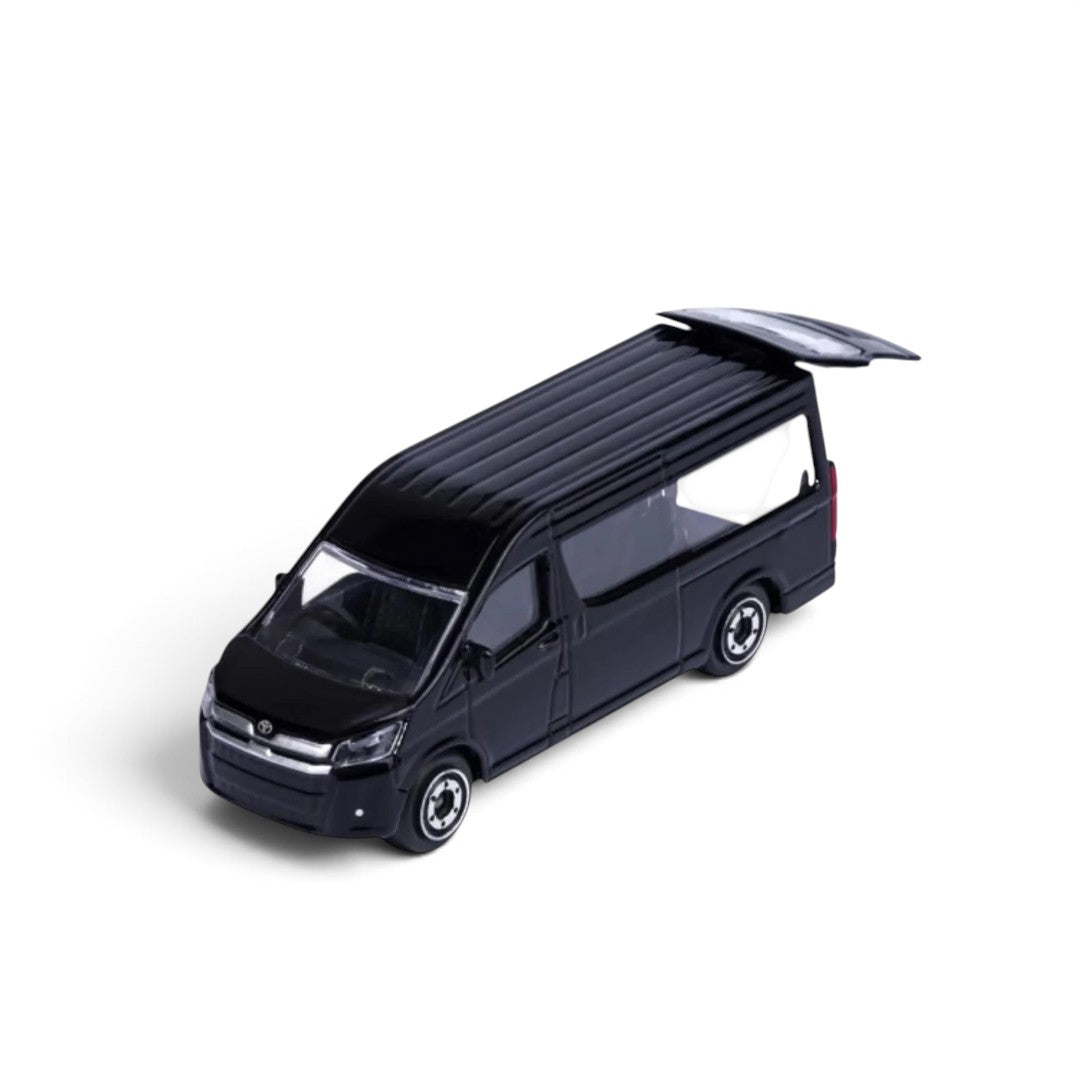 Majorette 1:64 Showroom 2026 Toyota Hiace Black Die-Cast Model Van with Moving Parts