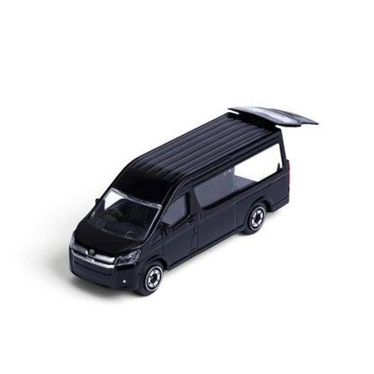 Majorette 1:64 Showroom 2026 Toyota Hiace Black Die-Cast Model Van with Moving Parts